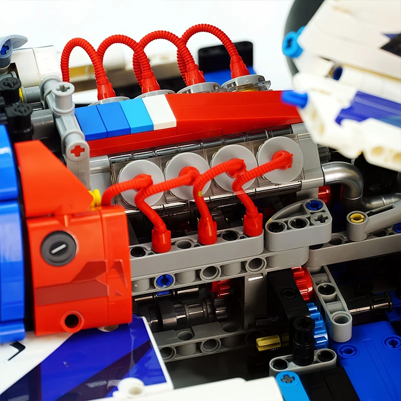 Custom EIKEE Y18082 MOC Technische Sport Voertuig Bouwstenen Bricks Assemblage Model Puzzel DIY Speelgoed Jongens Kerstcadeaus Kinderen