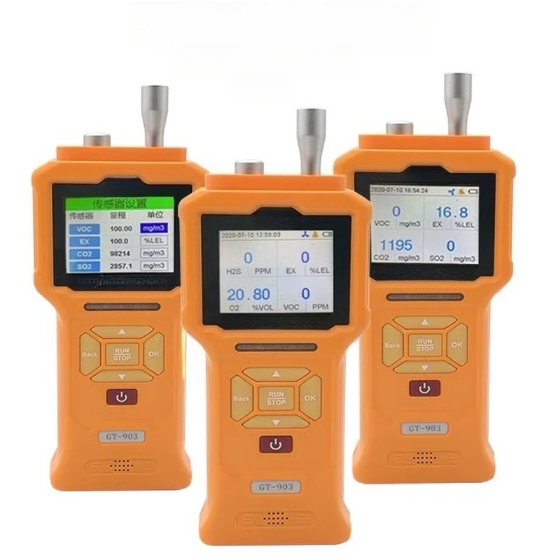 

Portable GT903 Gas Detector TVOC Oxygen Methane Ozone Carbon Dioxide Hydrogen