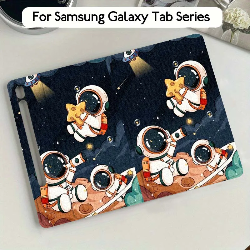 

Cartoon astronaut cute Tablet Case For Samsung Galaxy Tab S7 S8 S9 S10 FE Plus Lite 11 12.4 13.1 Inch
