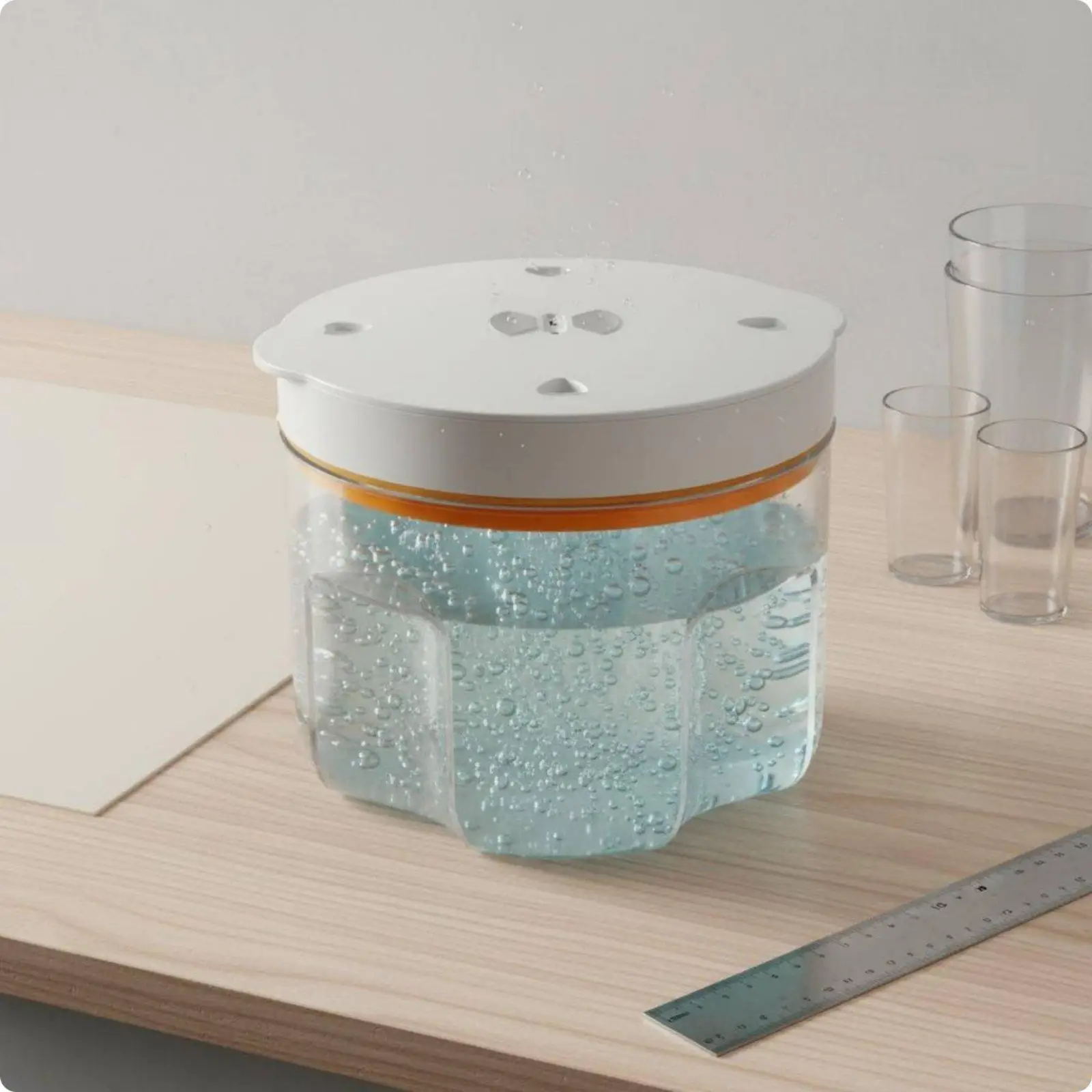 Craft Resin Bubble Remover 2L Transparent Polycarbonate Vacuum Chamber Air Degassing Pot for Studio Supplies