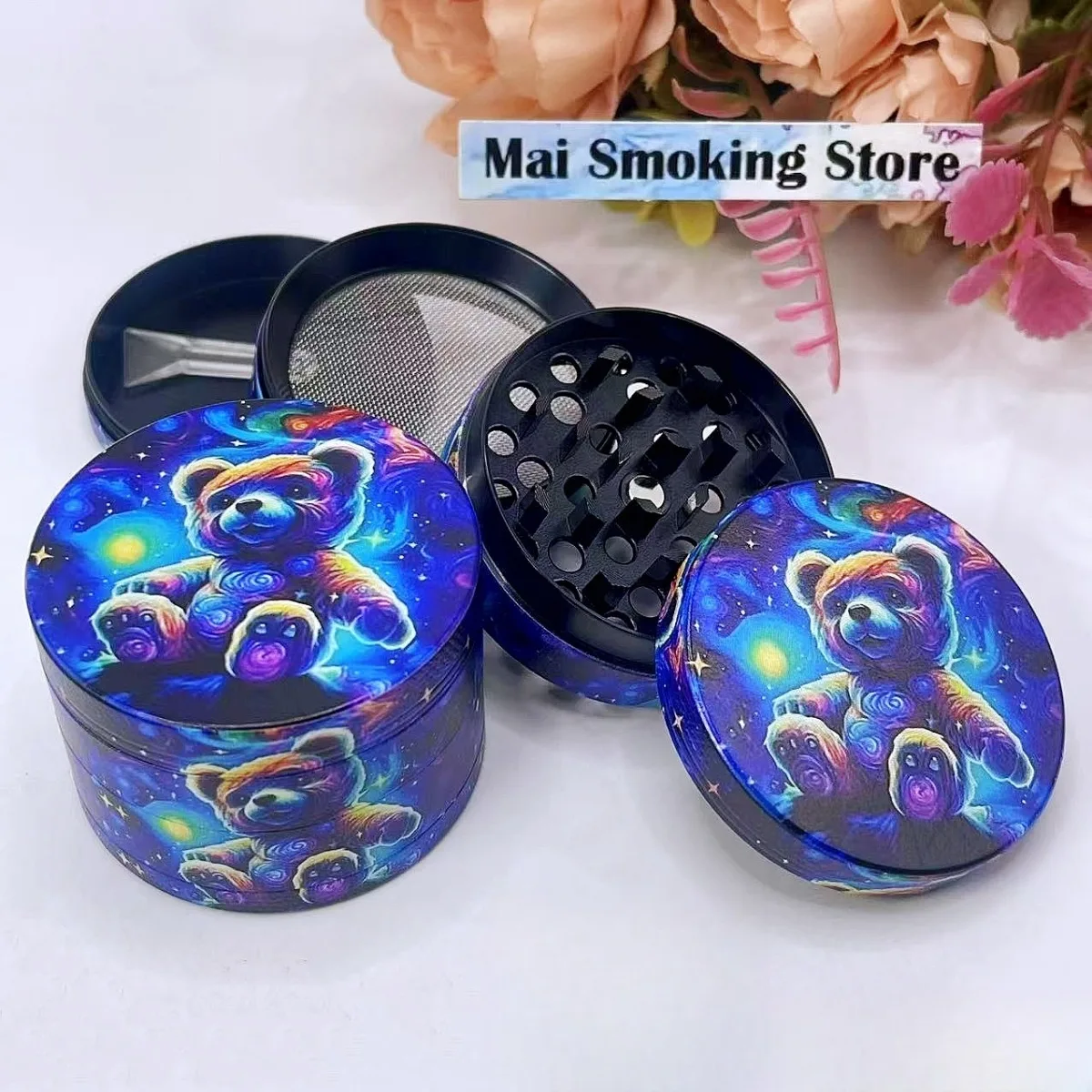 

Металлическая ручная мельница-траворубильник 2 дюйма для перца, соли, специй, табака, сыпучих трав, инструмент для курения сигарет