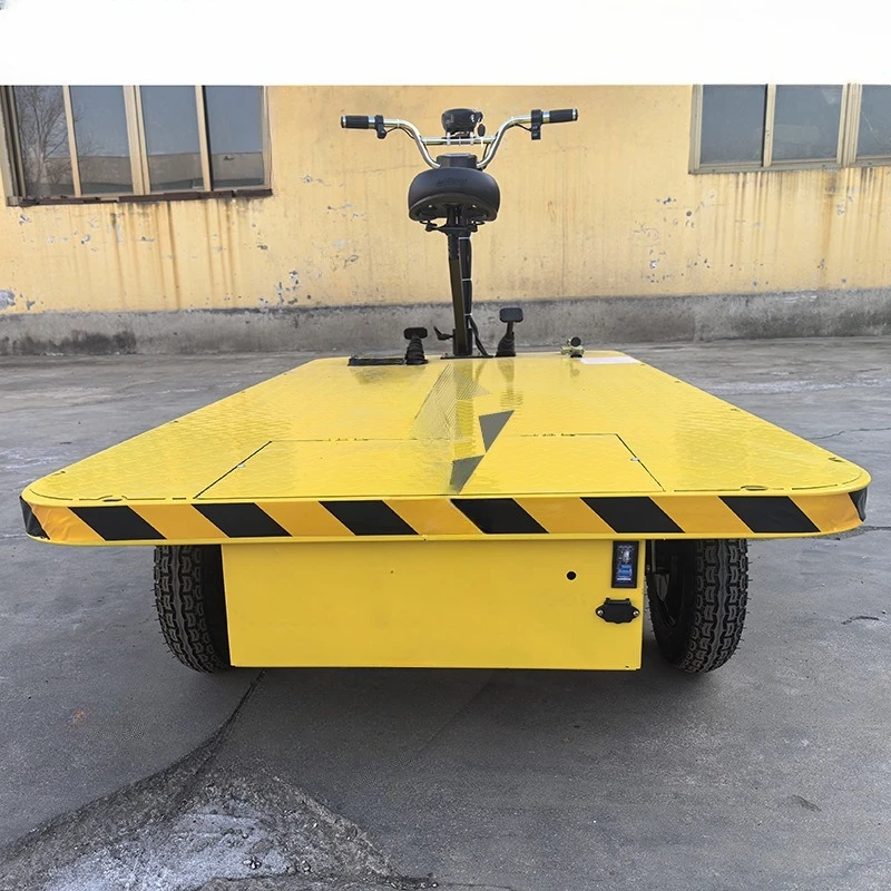 Cycling electric four-wheel truck, large load factory workshop pulling cargo truck modified stall universal trolley
