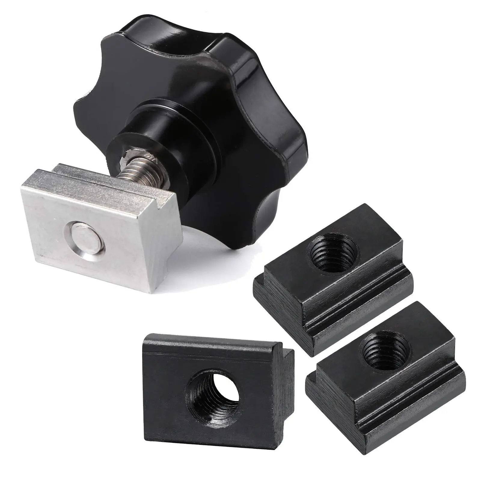 

10 шт. Т-образных гаек M8 из углеродистой стали для алюминиевого профиля, сборки каркасных конструкций, промышленные скользящие гайки