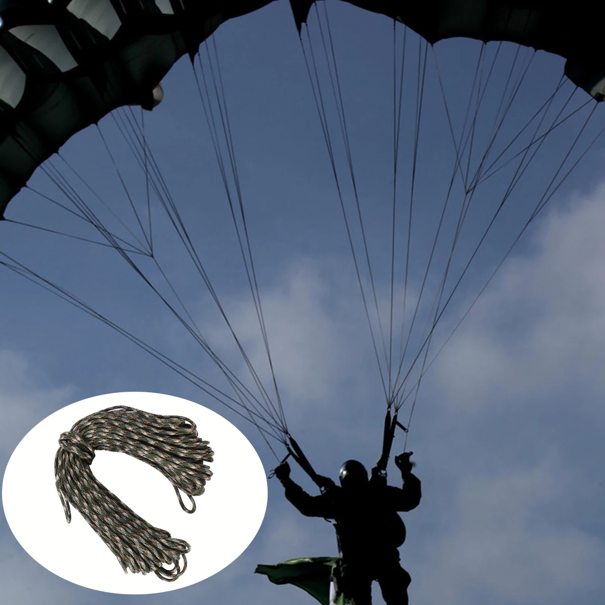 

30.5m Paracord Survival Paracord Seven Cores Umbrella Rope Crafting Kit Nylon Military Parachute Cord