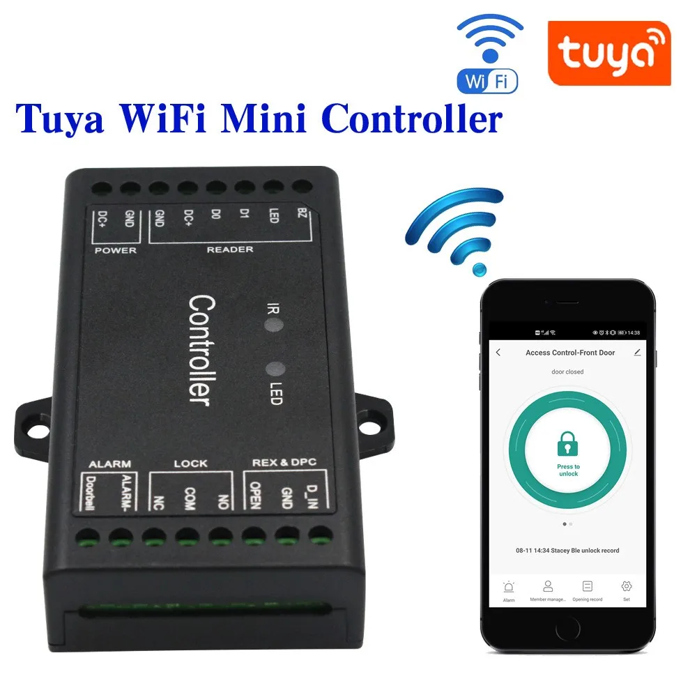 

TUYA WIFI Single Door Mini Weigen Controller Mobile APP Remote Door Weigen 26-44 Output