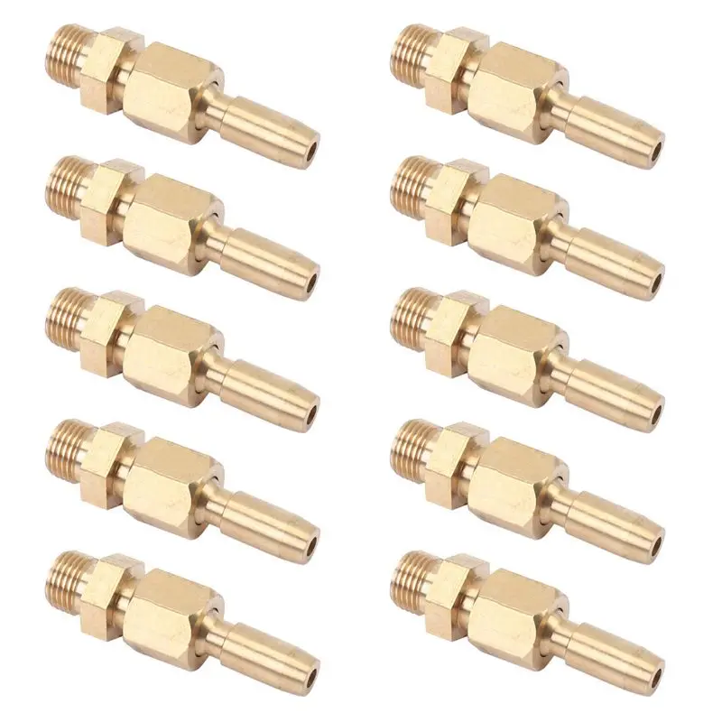 A04G-80Pcs 1/8 Inch DN6 Brass Gushing Spray Water Fountain Nozzles Universal Water Curtain Nozzle Landscape Garden Fountain