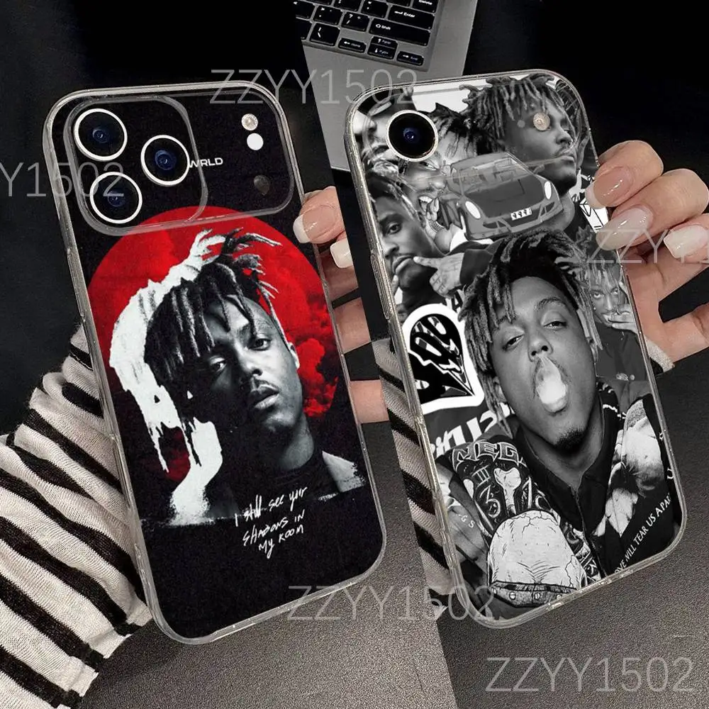 

Rapper J-Juice W-Wrld Phone Case For iPhone 17,16,15,14,13,12,11 Pro,Max,Plus,X,XS,XR,SE4,E Mini Transparent Soft
