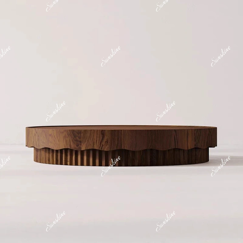 

Italian minimalist round coffee table simple new Chinese large apartment furniture