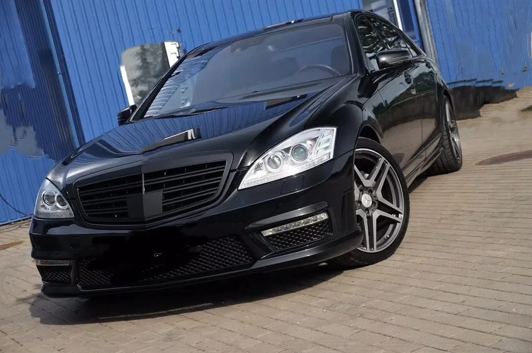 Dla Mercedes Benz W221 s-class S320 S350 S450 S500 S63 S65 cztery drzwi 2009-2013 przedni wyścigi środkowy Grill Facelift zderzak Grill