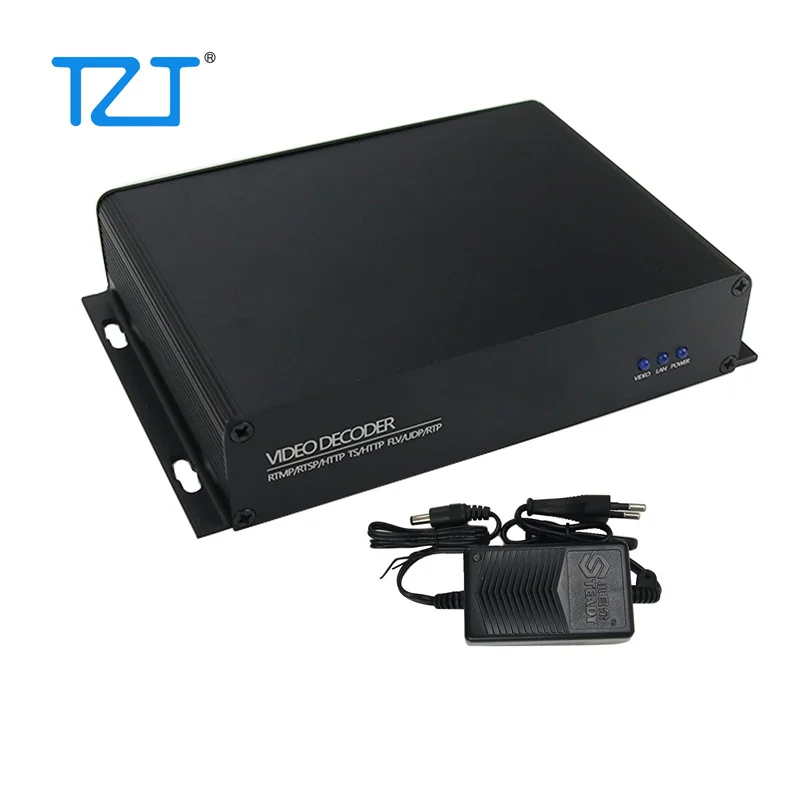 TZT 4K Video Decoder H.265 H.264 HDMI VGA CVBS Ultra Low Latency Audio And Video 4K Decoder SRT XD3