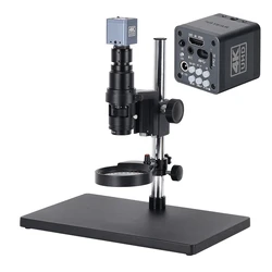 Real 4K UHD 60FPS Microscope Camera 120X Lens Industrial Electronic Autofocus Digital Microscope for Phone Repair PCB Soldering