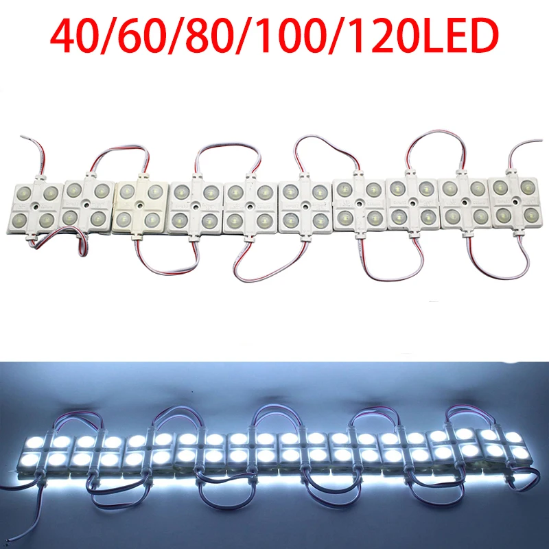 40/60/80/100/120 LED Car Roof Light Kit Van Interior Ceiling Lighting Cargo Lamp For RV Modification For DIY Creative Decorative