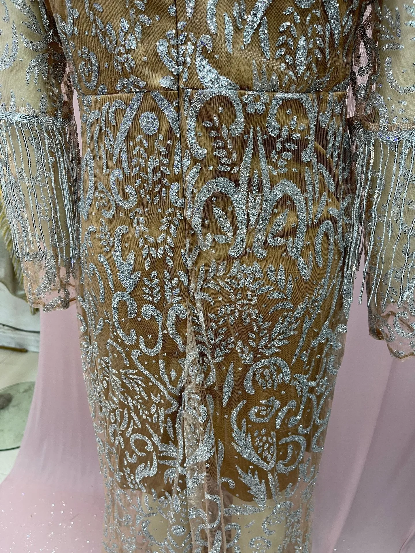 女性のためのエレガントな春のドレス,ゴールドのタッセル,セクシー,スリムバッグ,ヒップ,カクテルドレス,ロングウエディング,タッセル,イブニングドレス