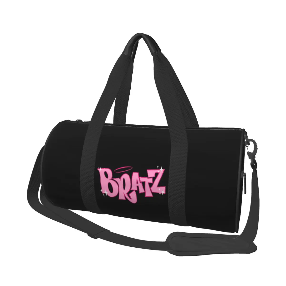 Bratz! Blingee Y2k Bratz Logo Sport Bags with Shoes Gym Bag Portable Men Women Design Handbag Training Retro Fitness Bag