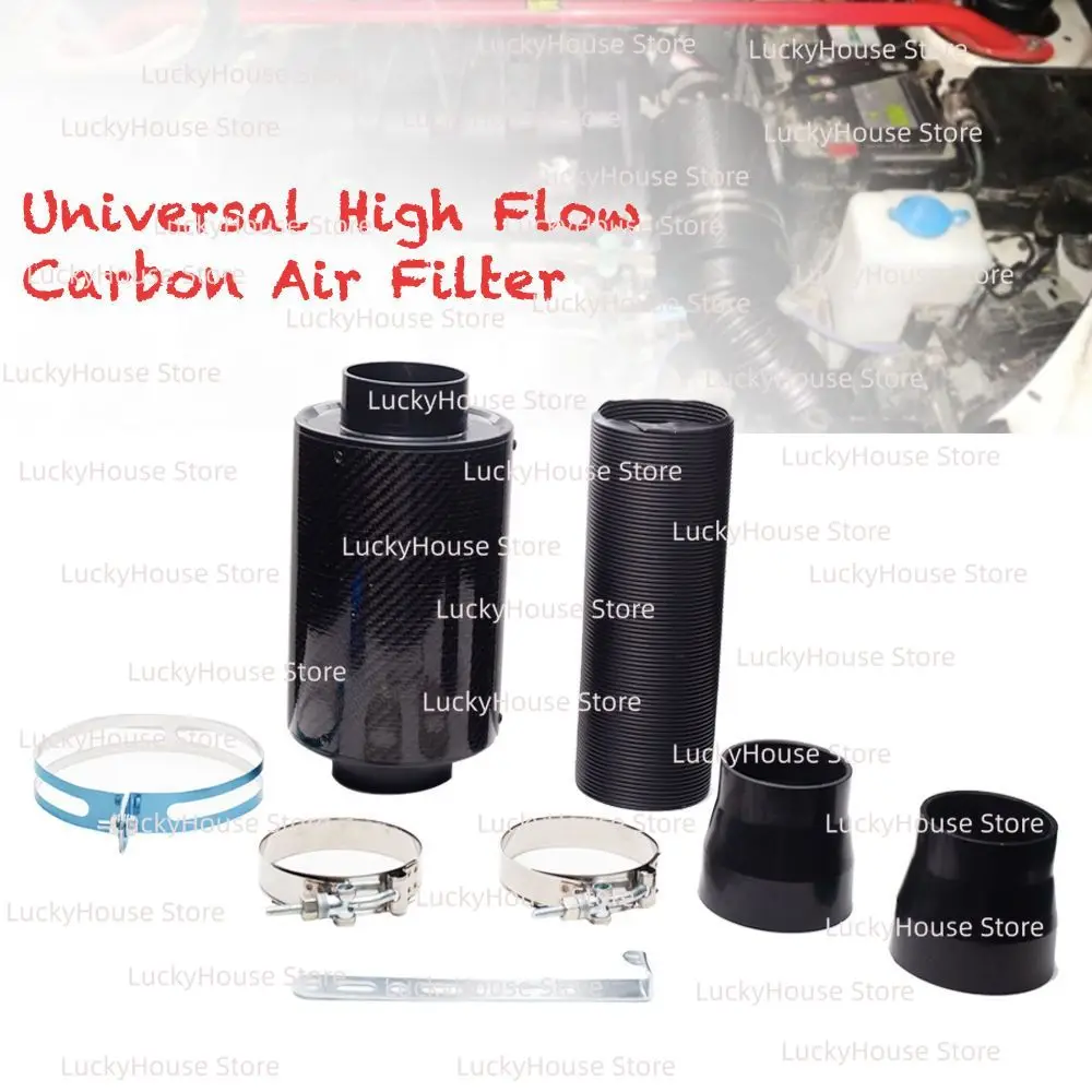 High Flow Carbon Fiber Air Intake Box for Car Modification, Air Filter Turbo Mushroom Air Filter