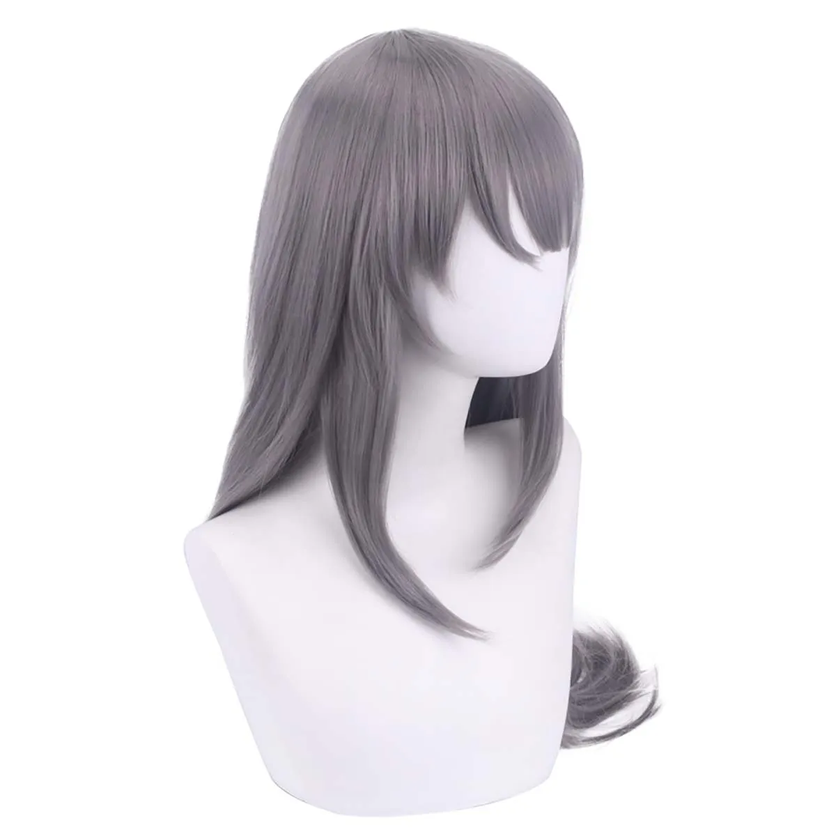 Senpai Sakurajima Mai Cosplay Wig High Temperature Fiber Rascal Does Not Dream of Bunny Girl Gray Long Hair Women Anime Charact