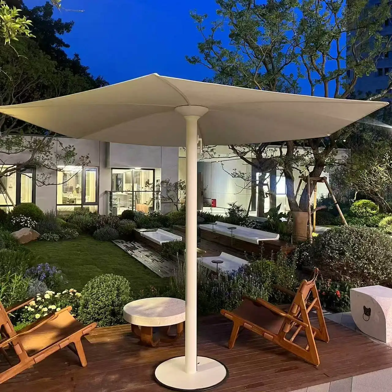 parasol floor lamp, outdoor waterproof garden lamp umbrella, umbrella surface diameter 300cm