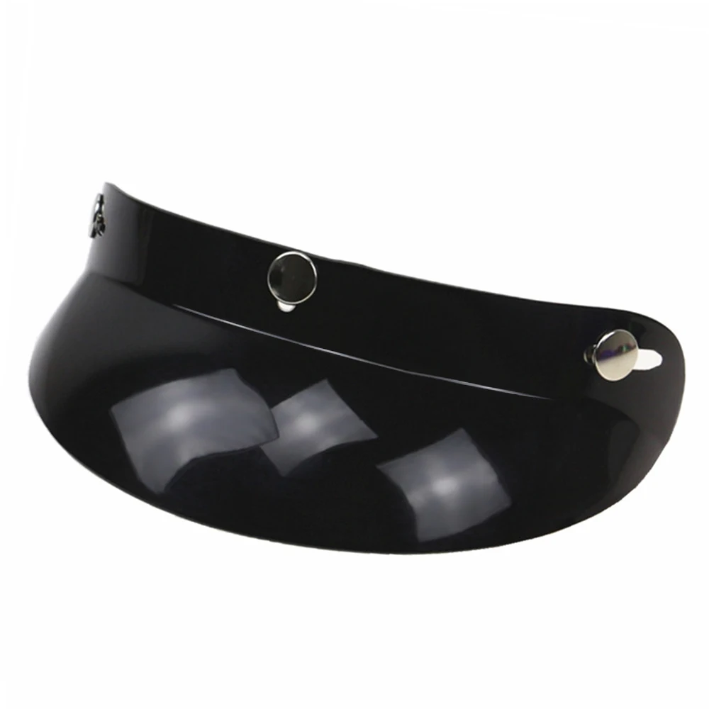 3-Snap Motorcycle Helmet Peak Lens Peak Black 3-Snap Motorcycle Helmet Peak Lens Open Face Sun Shade Visor
