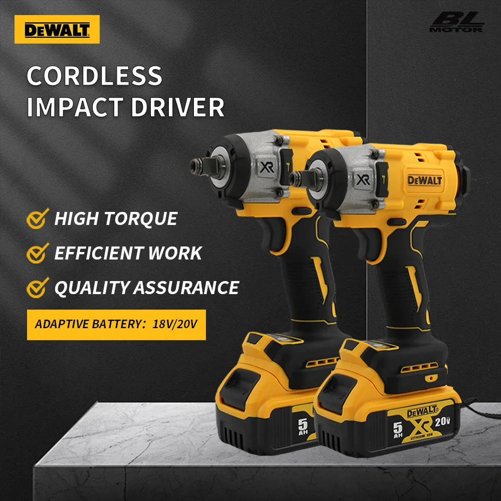 

DEWALT lithium rechargeable brushless Wireless Impact Wrench Universal 20v and 18v Battery Brushless Impact Electric Drill Power