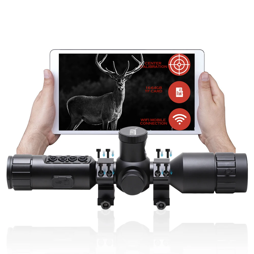 TRV Night Vision Scope Monocular Night Vision Sight 7-19 x Professional Digital Night Vision Scope Hunting Telescope