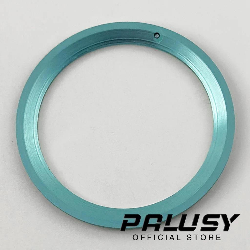 Anel inclinado de alumínio para mergulho, 38mm, 38mm * 30.6mm, inserção de moldura para caixas de relógio masculino, acessório de substituição