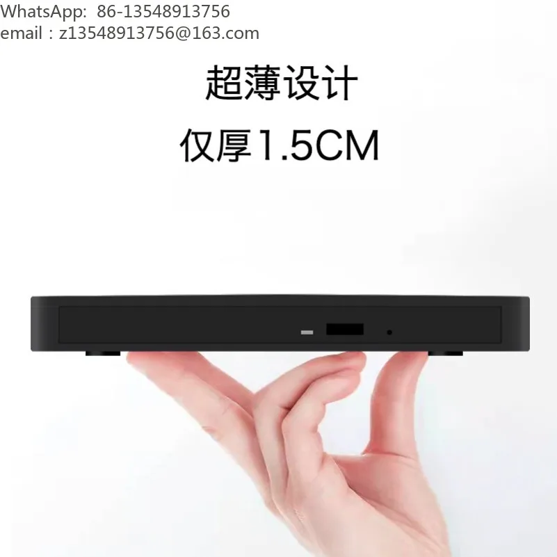 Multifunctional External Blu-ray Burner USB3.0 & Type-C Optical Drive with TF Card Reader
