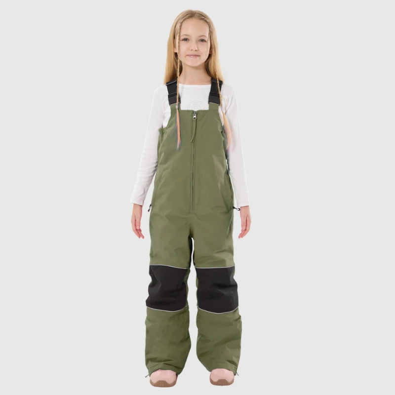 

2026 GSOU SNOW Kids Warm Lined Snow Pants Waterproof Windproof Outdoor Boys Girls Solid Tough Overalls Snowboarding Alpine Ski