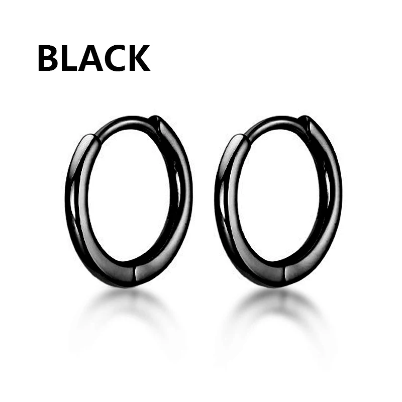 1 Paar Multi Arten Unisex Schwarz Gold Farbe Edelstahl Ohrring Für Frauen Männer Punk Gothic Piercing Gefälschte Ohrringe Schmuck