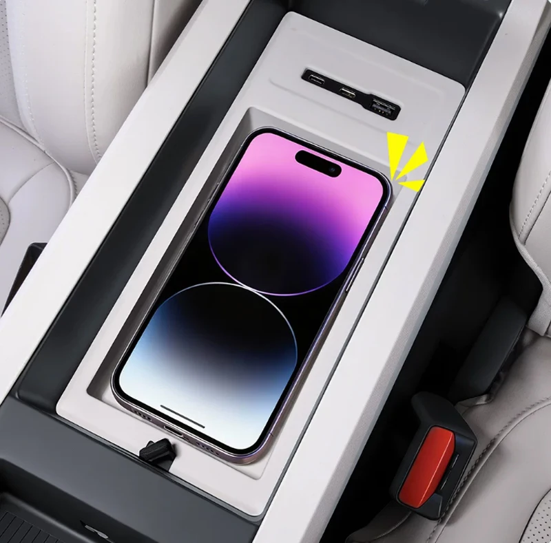Automotive Center Console Silicone Pad Fit for Chery ICAR V23 V23S 2025 2026 Modified Car Armrest Box Storage Box Accessories
