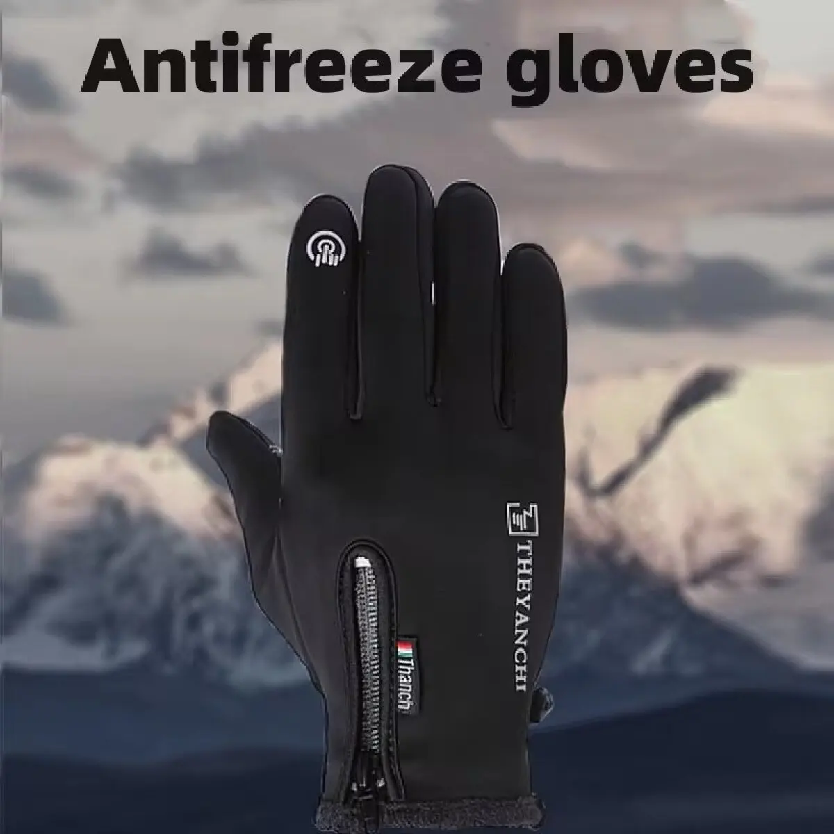 Koude-Proof Skihandschoenen Waterdichte Winterhandschoenen Fietsen Pluizen Warme Handschoenen Voor Touchscreen Koud Weer Winddicht Antislip