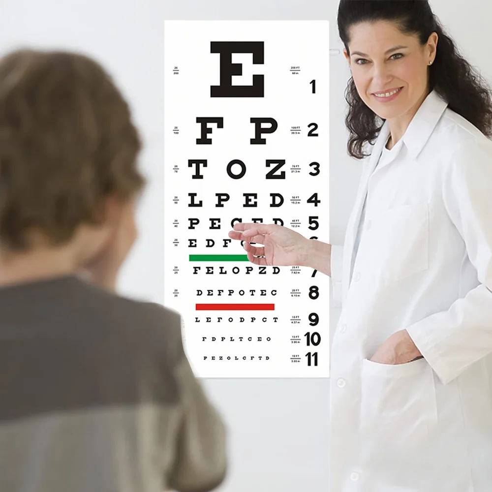 Snellen Eye Chart for Eye Exams 20 Feet 22*10.23inches , Low Vision Eye Test Charts for Exams Accessories