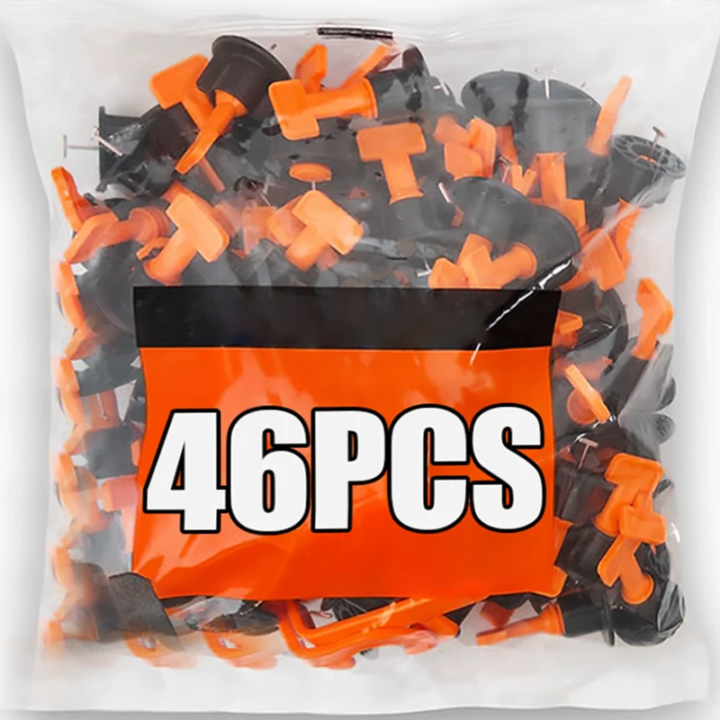 

46pcs Ceramic Floor Tile Leveling Porcelain Ceramic Wall Leveler Laying Kit Reusable Porcelain Wall Fixing Construction Tools