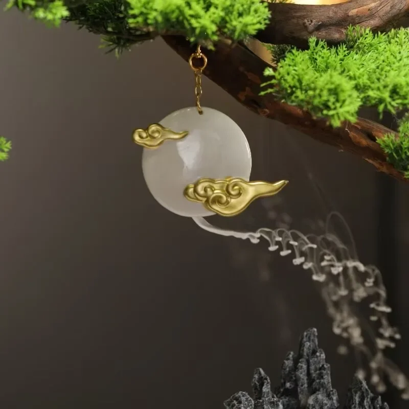 New Chinese-style simulated welcome pine hotel tea room living room entrance strip desktop ornament simulation green plant