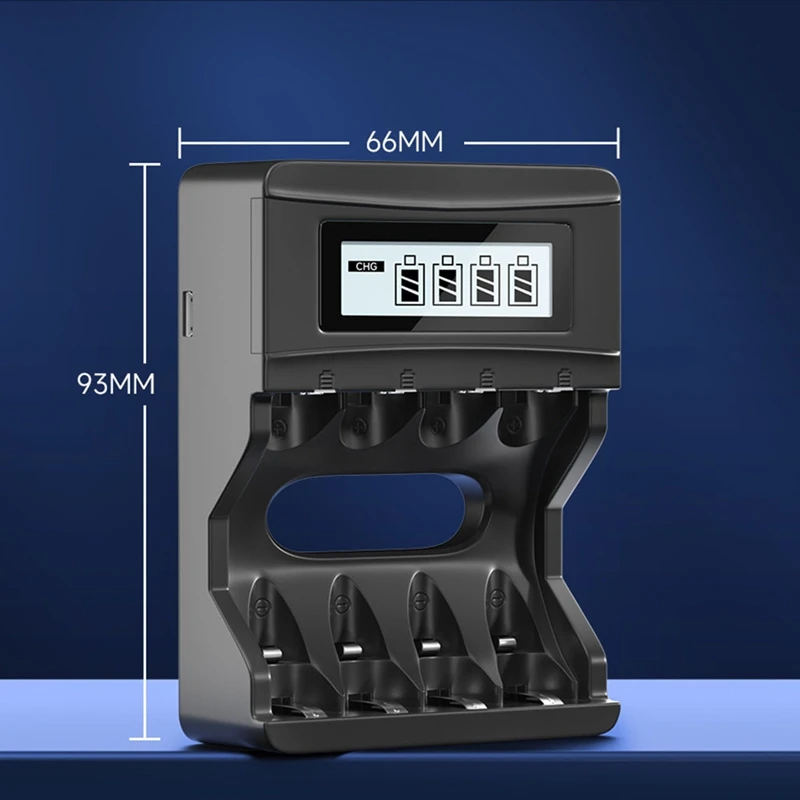 4 Slots 1.5V Li-Ion Batteries Charger Smart Battery Charger For Rechargeable Li-Ion Batteries