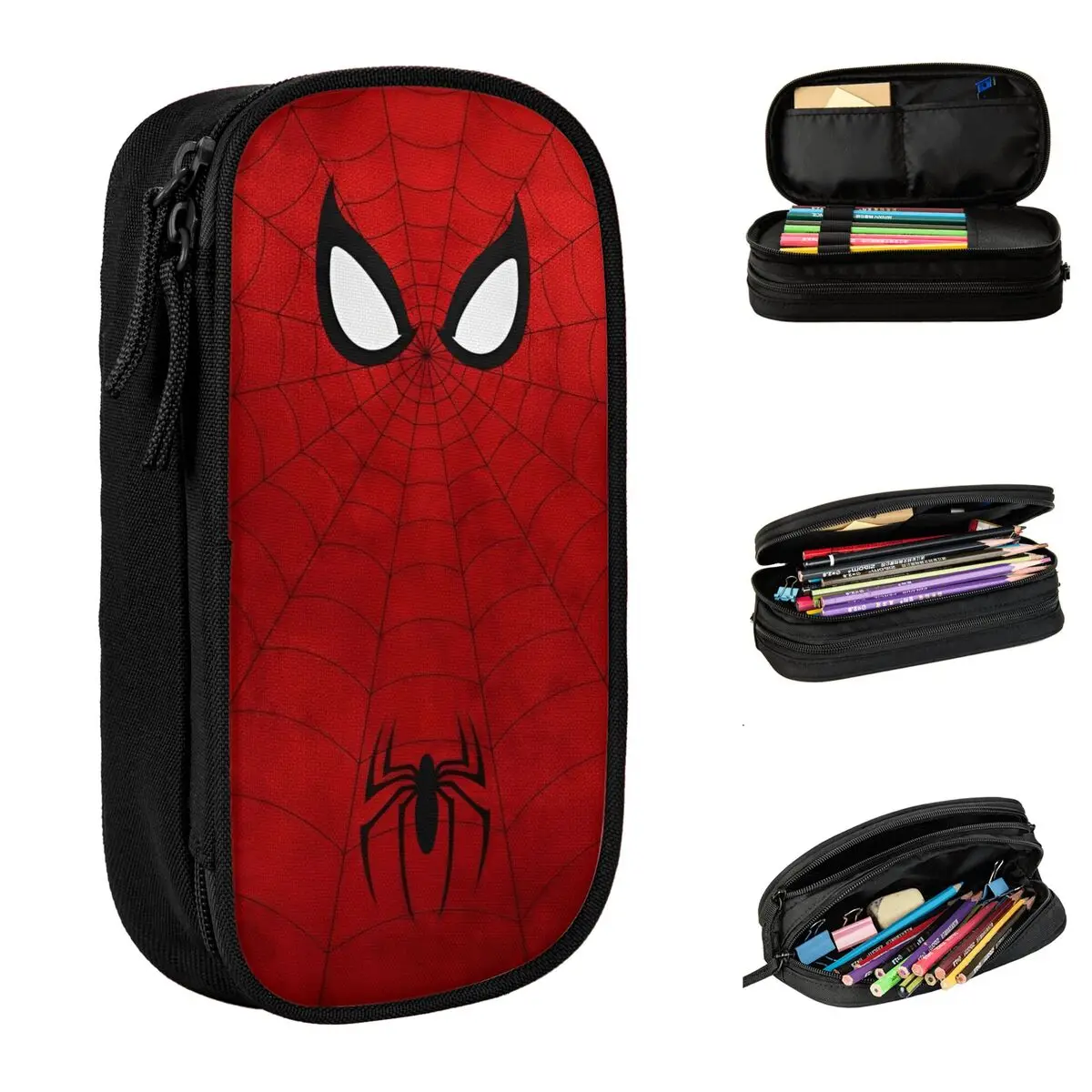 

The Amazing Spider-Man Web Pencil Cases Creative Cartoon Pen Pencil Bags Girls Boys Big Capacity Students School Pencil Pouch