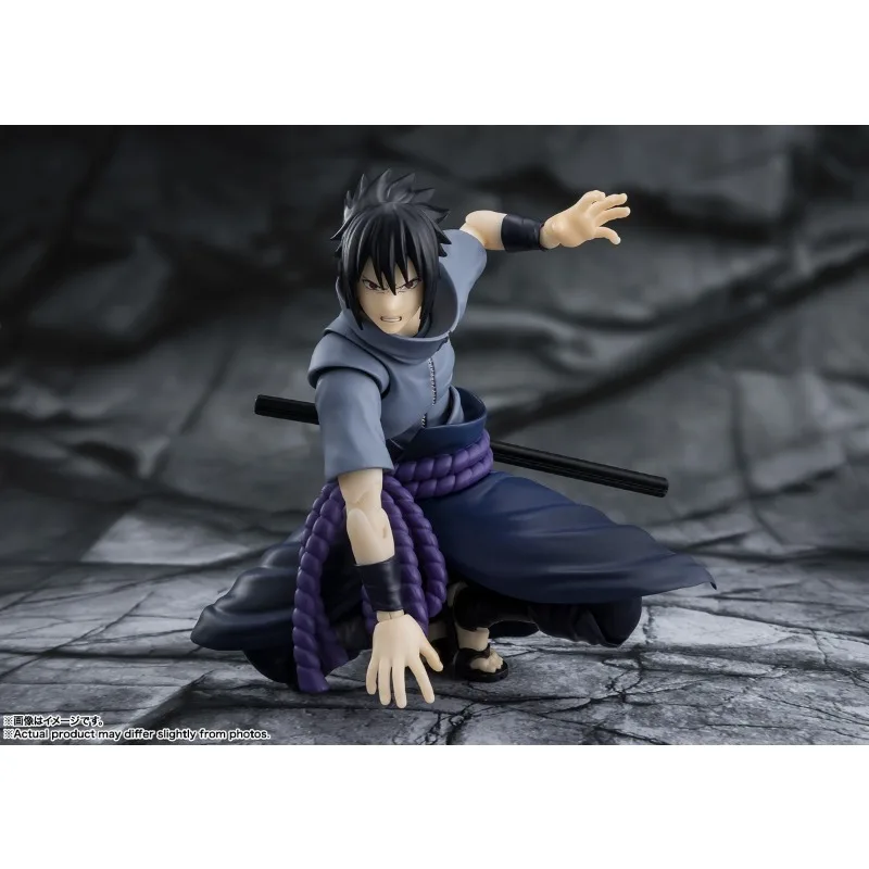 Оригинальные фигурки Bandai в наличии: SHF Наруто Узумаки - Сила объединения Саске Учиха Одинокий шиноби Аниме-фигурки игрушки модели