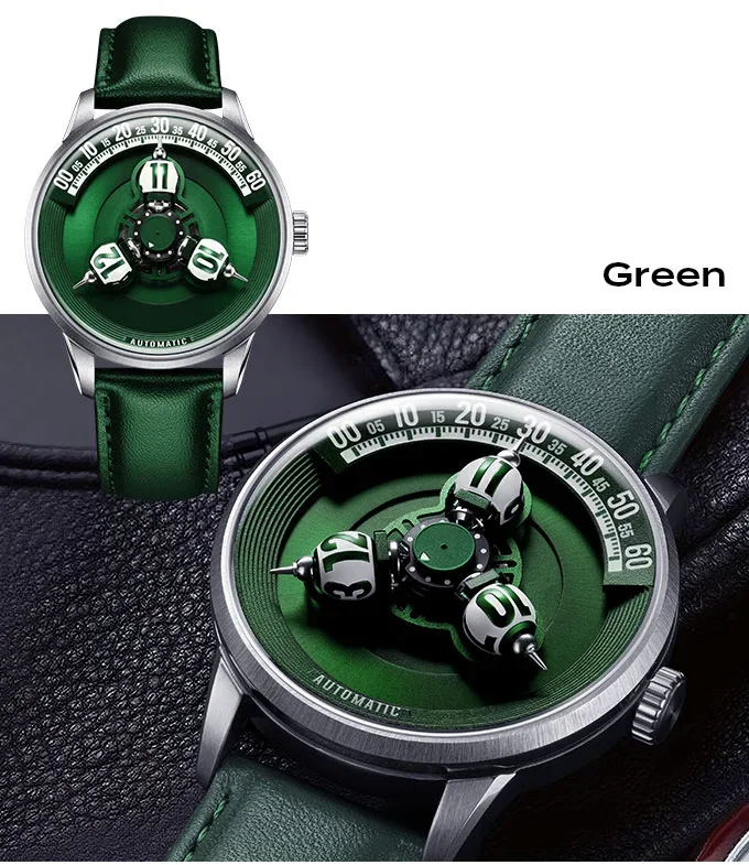 Mandetbrote Spherical Star Wheel Men's Trendy and Fashionable Watches Mechanical Watches