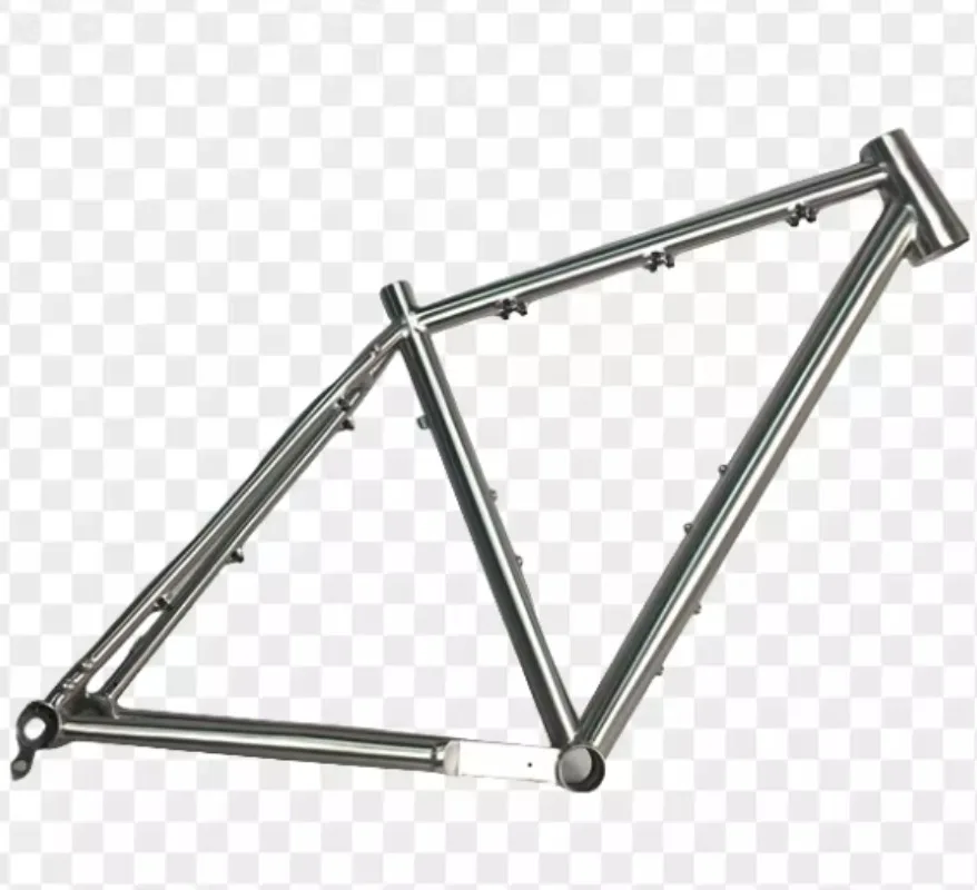 

Cross Country Titanium Gravel Bike Frame For Mountain Biking Off Road Adventure Cycling Durable Lightweight Bicycle Frame Parts