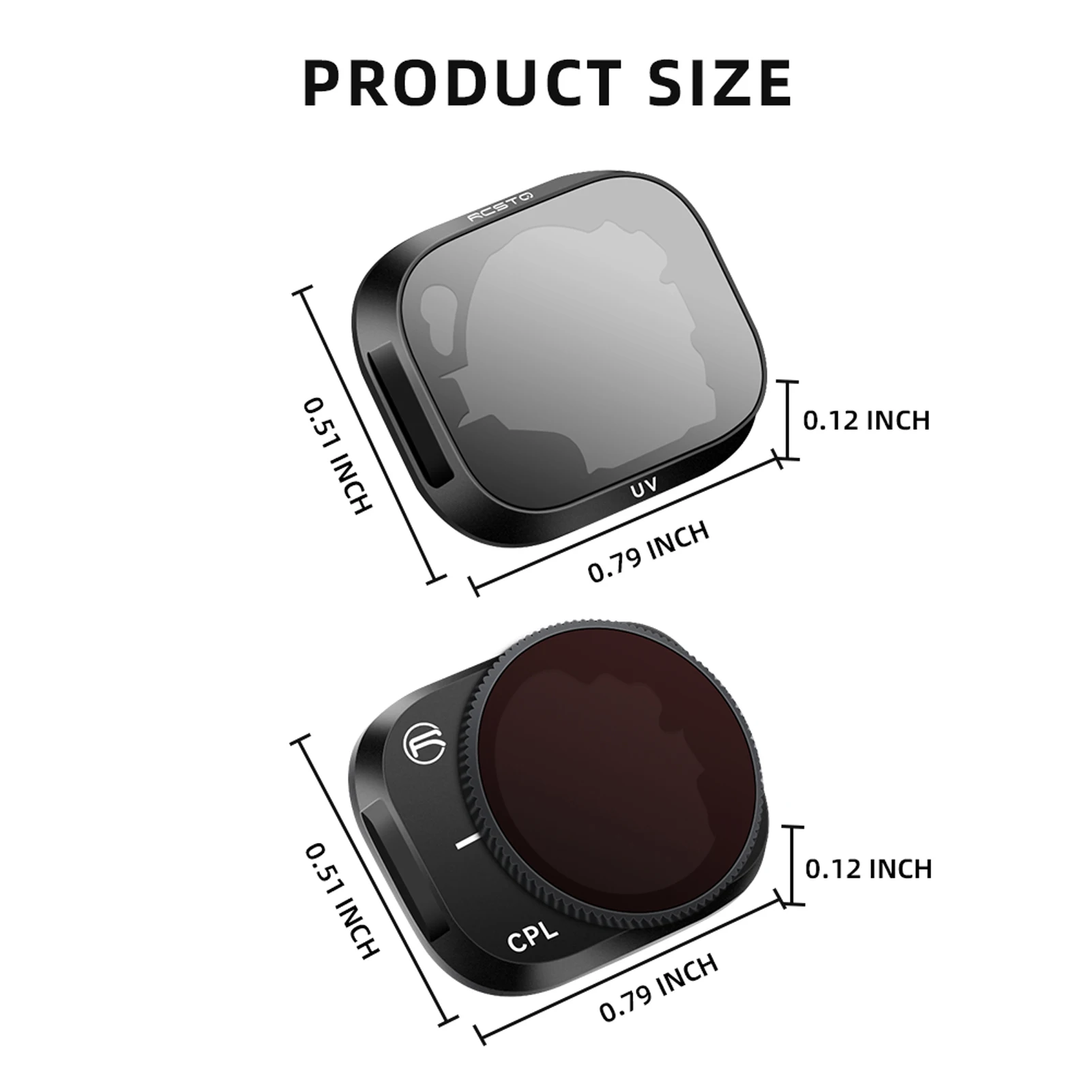 ND Polarizer Filter Multi-Coated Camera Lens Filter Kit Compatible With Mini 3 Pro ND8 ND16 ND32 ND64 Adjustable Accessories