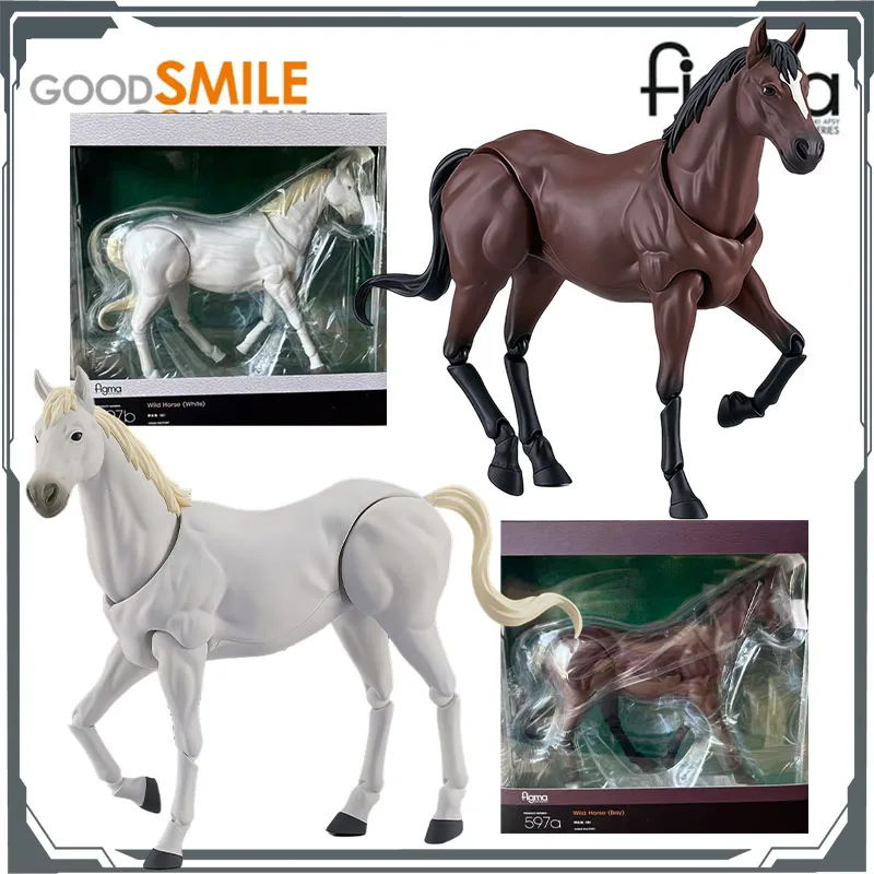 

GSC Original Figma Wild Horse White & Brown 190mm Anime Action Figures Toys for Boys Christmas Gift Collectible Model Ornaments