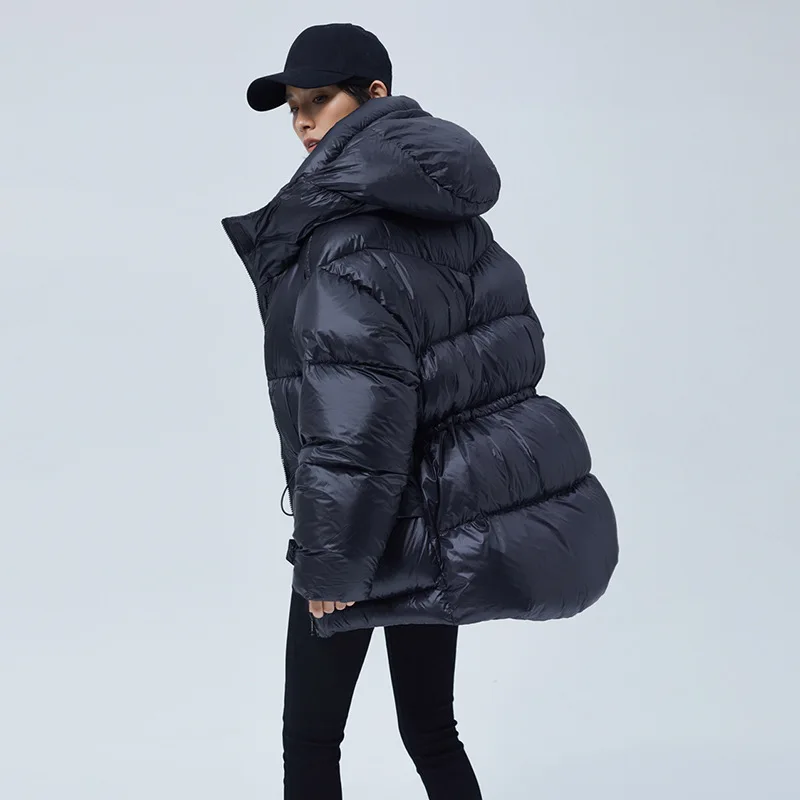 Winter Clothes for Women 90 White Duck Down Cold Protection and Warmth Down Jacket Light and Fluffy Thicked Hooded Puffer Jacket