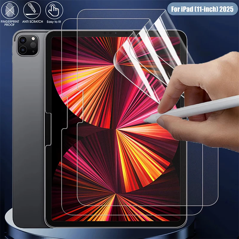 3PCS Hydrogel Film For iPad Pro 11 12.9 Air 4 5 13 2024 2025 Screen Protector Mini 6 5 4 2 3 10.2 9.7 2021 9 Genration Not Glass