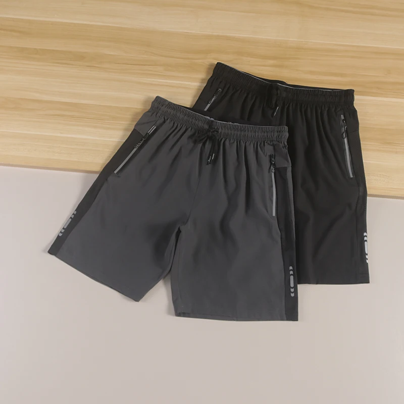 

Брюки Spor Five-Quarter со светоотражающими полосками на молнии, дышащий эластичный пояс для летних повседневных прямых брюк