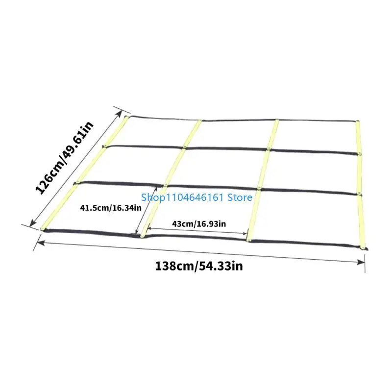 Portable Agility Training Ladder For Footworks Speed Cores balance Exercises Easy Setups Lateral Reaction Training Tool