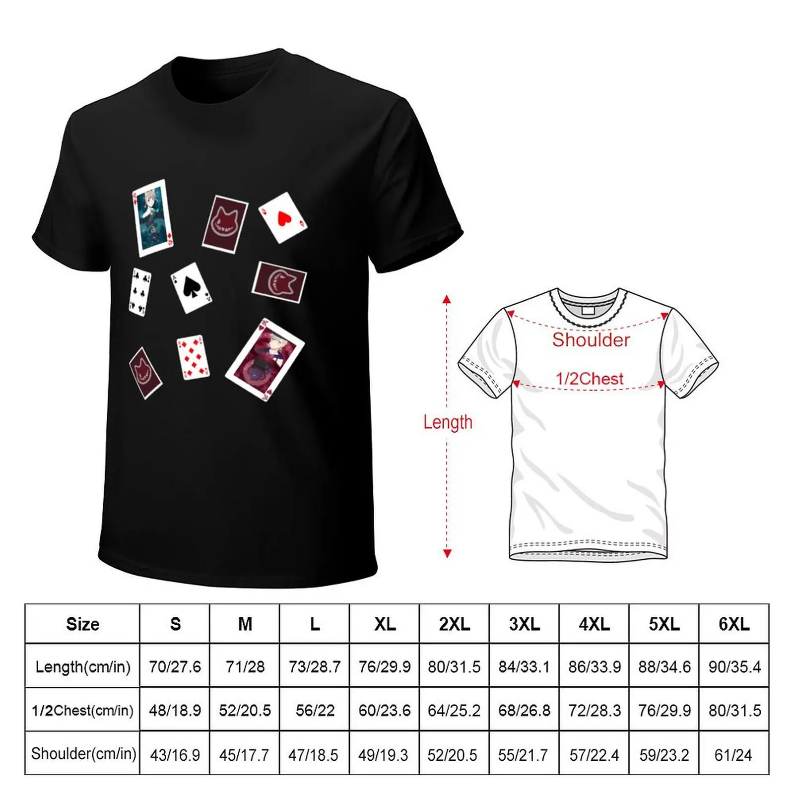 Scattered Cards - Lyney & Lynette T-Shirt man t shirt luxury T-Shirt