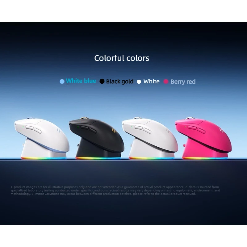 MCHOSE A7 V3 Tri Mode Lightweight Esports Gaming Mouse PAW3955 Wireless Charging High Performance for Gamers