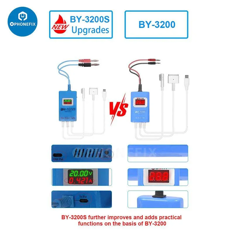 BY-3200S Power Boot Control Line For Macbook 2008-2022 Logic Board Repair All Type-C  T-Style/L-Style Macbook Power Supply Cable