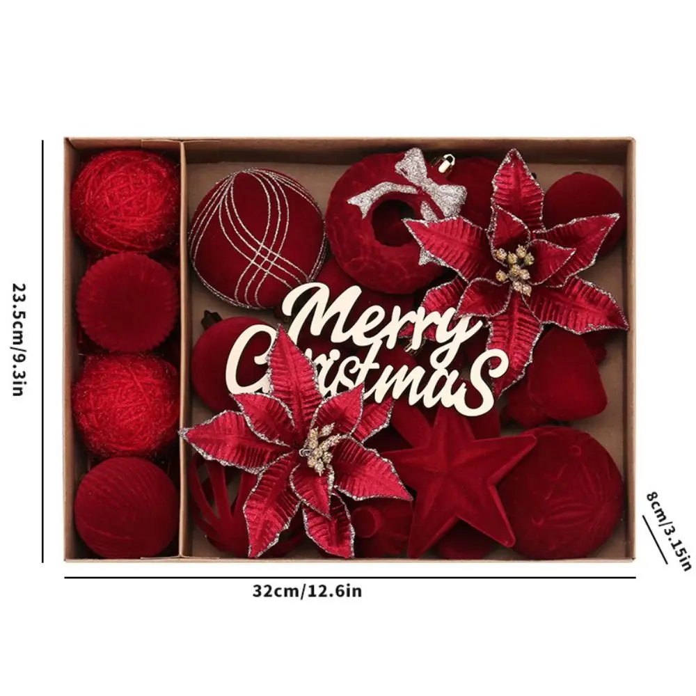 الأزهار كرات عيد الميلاد قلادة البلاستيك جوفاء شجرة عيد الميلاد زخرفة DIY الحرف متعدد الألوان شجرة عيد الميلاد معلقة