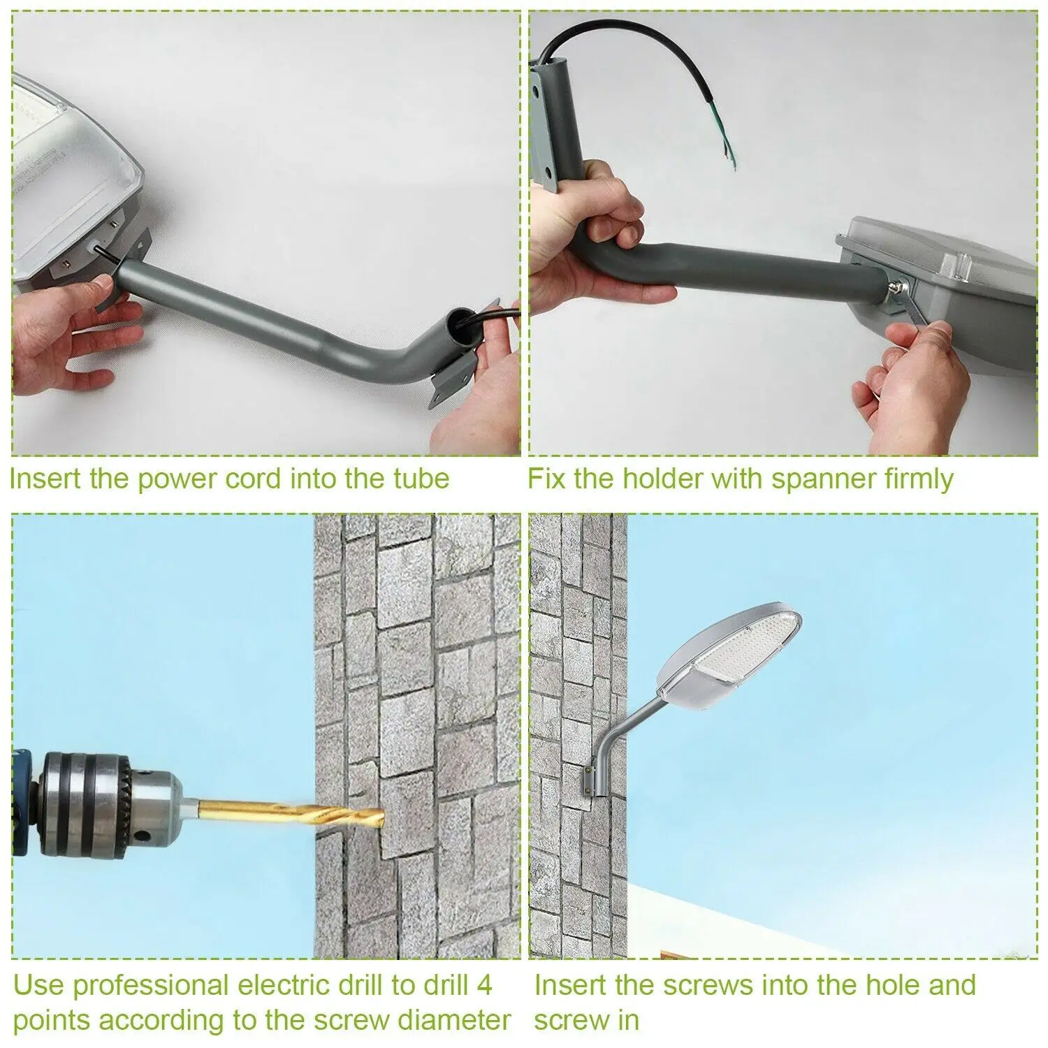 

Outdoor LED Street Light Waterproof Wall Lamp Security Lighting Continuous Lights