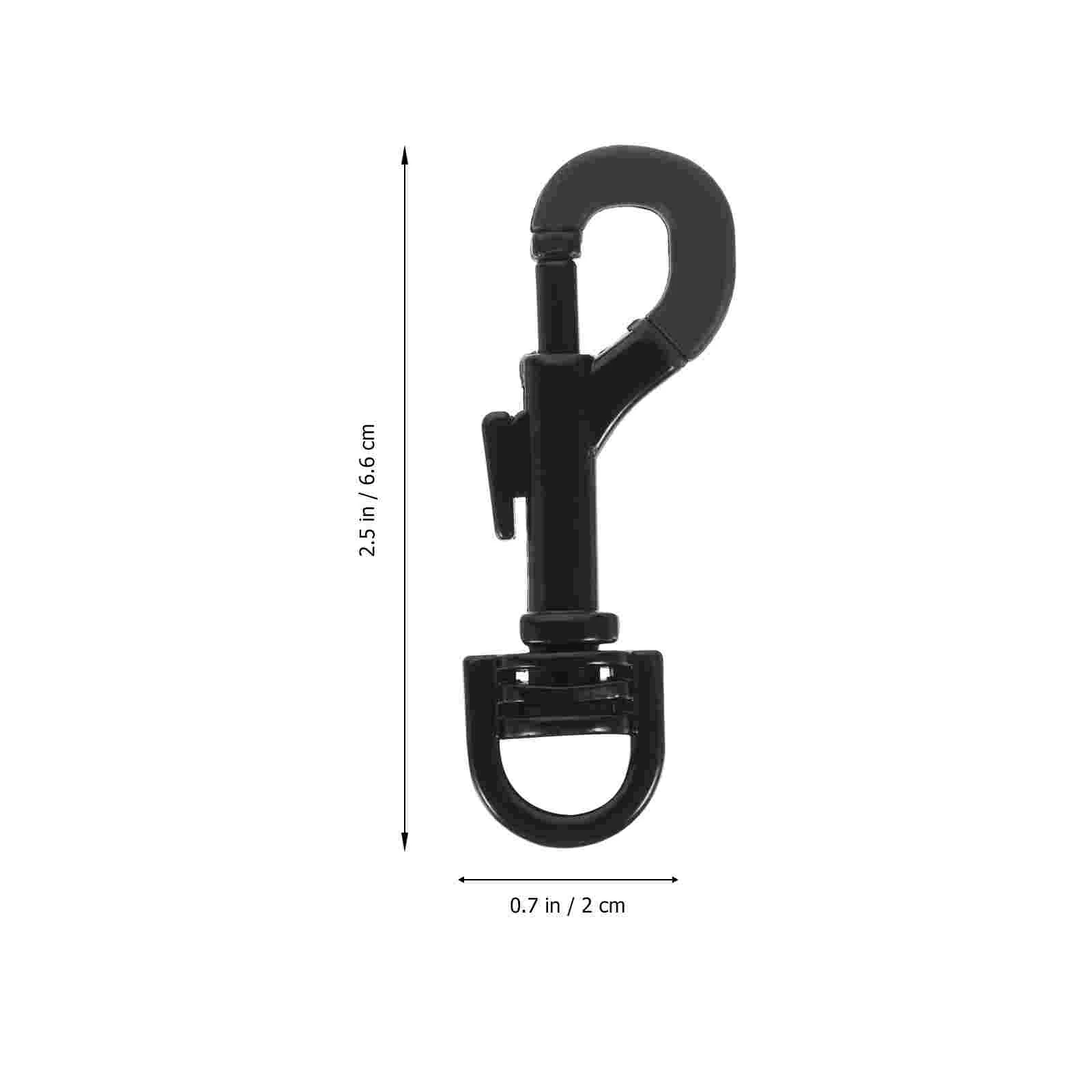 Hook Saxophone Strap Swivel Clip Rope Clips Flag Hooks for Flagpole Black Carabiner